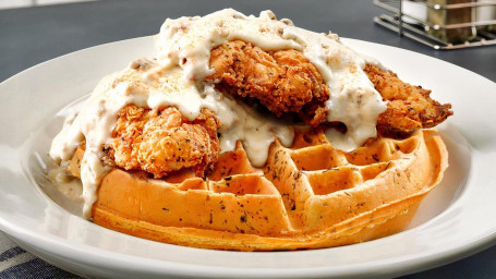 Sausage Gravy Tenders Stuff ’N Waffle