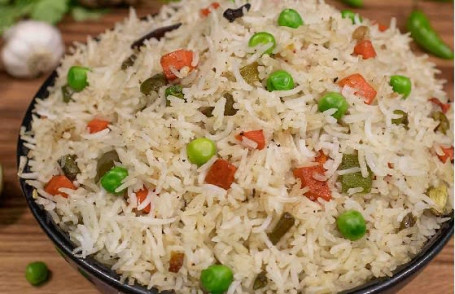 Veg Fried Rice With Mushroom Manchurian