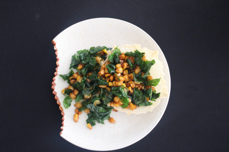 Asian Style Crackling Spinach Corn