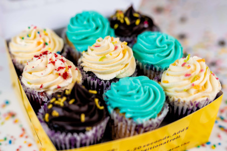 Box Of 9 Assorted Cupcakes Buy 8 Get 1 Free)