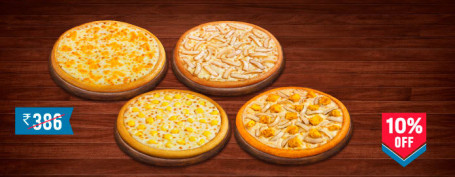 Repas Pour 4 : Veg Pizza Mania Cheesy