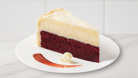 Red Velvet Cake Cheesecake Slice