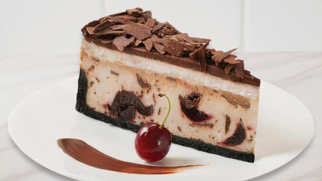 Chocolate Cherry Cheesecake Slice
