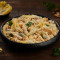 Fusilli with creamy mixed cheese sauce
