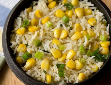 Makai Pulao With Mixed Raita