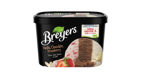 Breyers Vanilla Chocolate Strawberry 48 Oz (1.5 Qt)