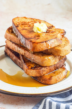 French Toast Topped With Honey