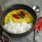 Cabbage Kootu And Steamed Rice