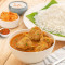 Curry De Poulet Spécial Style Dhaba (Avec Os) Avec Riz