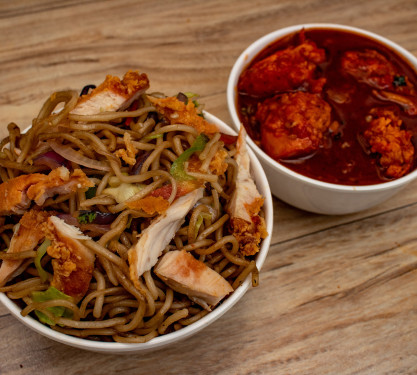 Chicken Noodles Chicken Manchurian 3 Pcs