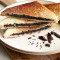 Creamy Chocolate Sandwich With French Fries