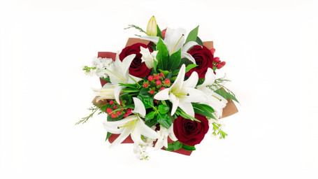 Christmas Rose Lily Bouquet