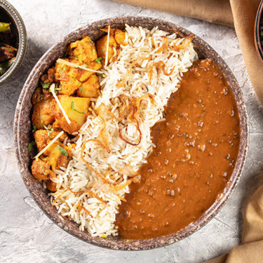 Dal Makhani, Aloo Gobhi, Matar Pulao