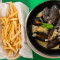 A305. Bruxelles Mussels W French Fries Bù Lǔ Sāi Ěr Qīng Kǒu