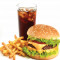 Double Delight Chicken Burger Chicken Fries Ice Lemon Tea [250 Ml]