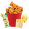 Family Chicken (8 Pcs)Bucket Chicken Fries Ice Lemon Tea [250 Ml]