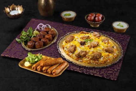 Combo Grande Célébration Avec Lazeez Bhuna Murgh Biryani 2 Portions De Kebabs