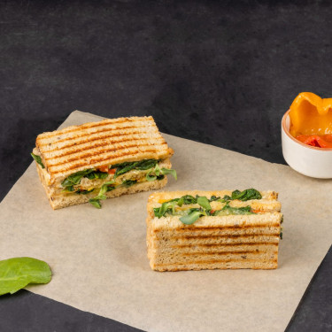 Spinach Bell Pepper Sandwich