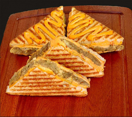 Spicy Aloo Masala Grill Sandwich