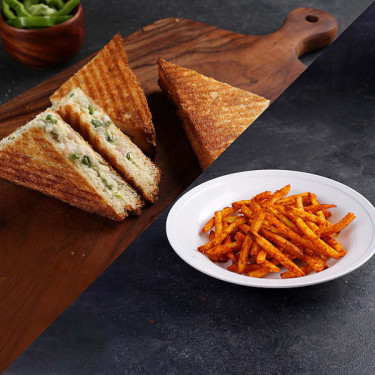 Afl Grilled Sandwich Piri Piri Frites