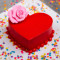 Mini Gâteau En Forme De Coeur (Rouge) 200Gm