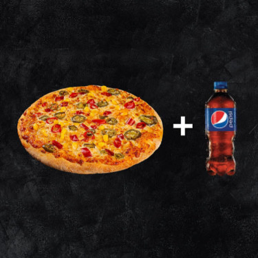 Triple Tango Veg Pizza With Pepsi (250 Ml)