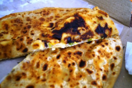 Cheese Capsicum Corn Paratha