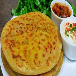 Paneer Cheese Aloo Swaminarayan Paratha