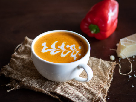 Roasted Bell Pepper Soup (Serves 2)