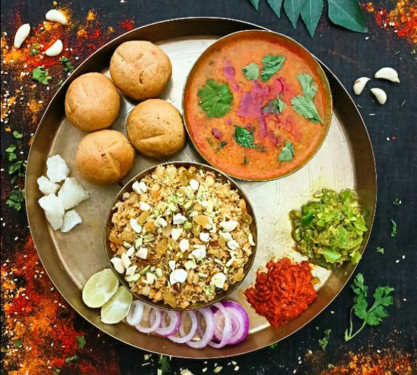 Dal Bati Choorma And Rajasthani Gatte Ki Sabzi