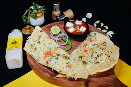 1 Cheese Garlic Naan With Paneer Veg Combo