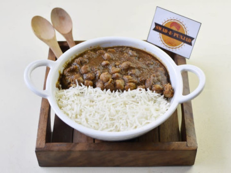 Chana Masala With Steamed Rice Bowl