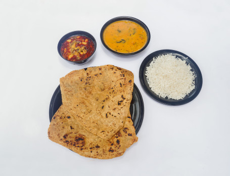 2 Paratha With 1 Sabji, Rice And Dal