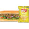 Chip With Veg Sub Combo (15 Cm, 6 Inch)