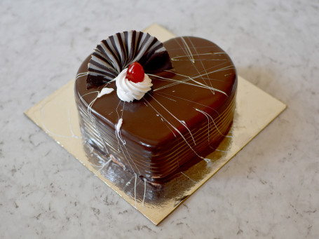 Heart Shape Chocolate Mud Cake [Eggless]