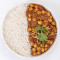 Chatpata Chole With Flavored Rice