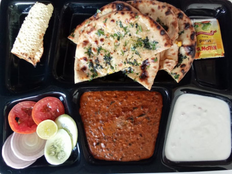 Cheese Chillies Garlic Paratha Platter