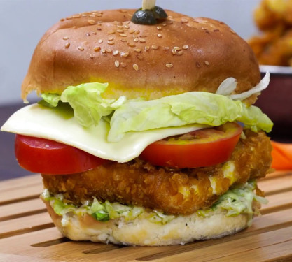 Paneer Burger With (Mozzarella Cheeze)