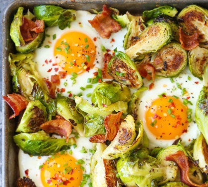 Plain Egg Boiled Sprouts