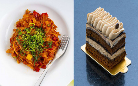 Combo Deal: Pasta Fettuccine Mocha Pastry Combo