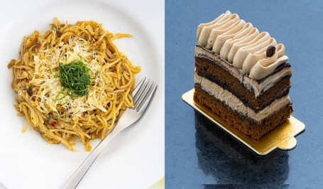Combo Deal: Pasta Spaghetti Mocha Pastry Combo