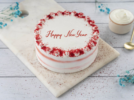 Happy New Year Red Velvet Cake