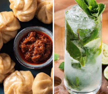 Chinese Momos With Mint Mojito Combo