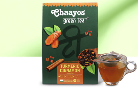 Turmeric Cinnamon Green Tea (100G) (Whole Leaf)