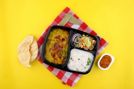 Homemade Dal Khichdi Serves 1] Curd, Pickle 2 Free Gulab Jamun]