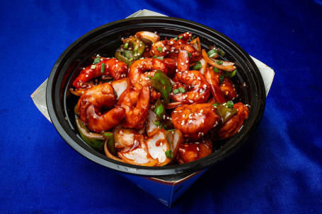 Oriental Prawns In Bbq Sauce