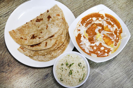 Paneer Tikka Butter Masala +3 Roti