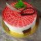 Eggless Strawberry Garnish Cake (500 Gms)