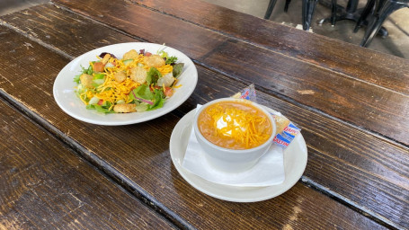 Cup Of Soup And Little Salad