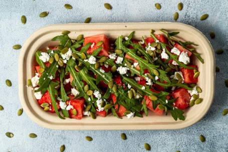 Watermelon And Rocket Feta Salad.